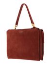 COCCINELLE Arlettis Suede Handbag Cinnamon