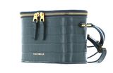 COCCINELLE Juliette Croco Shiny Soft Crossbody Bag Shark Grey COCCINELLE Juliette Croco Shiny Soft Crossbody Bag Shark Grey