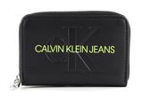 Calvin Klein Sculpted Monogram Zip Around Wallet Black Calvin Klein Sculpted Monogram Zip Around Wallet Black