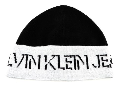 Calvin Klein CKJ Shadow Logo Beanie Bright White