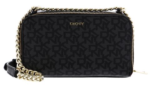 DKNY Felicia Double Zip Crossbody BK Logo - BK DKNY Felicia Double Zip Crossbody BK Logo - BK