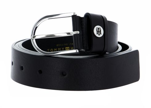 TOMMY HILFIGER Classic Curve Belt 3.5 W130 Black