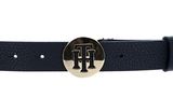 TOMMY HILFIGER TH Round Curve Belt 3.0 W135 Desert Sky