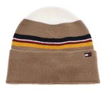 TOMMY HILFIGER Essential Knit Beanie Camel Mix