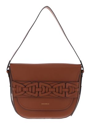 COCCINELLE Gitane Suede Crossbody Bag Caramel