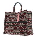 COCCINELLE Jacquard Handbag Multicolor Marsala COCCINELLE Jacquard Handbag Multicolor Marsala