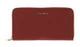 COCCINELLE Metallic Soft Zip Wallet Grainy Leather Cinnamon