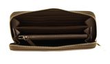 COCCINELLE Metallic Soft Zip Wallet Grainy Leather Moss Green COCCINELLE Metallic Soft Zip Wallet Grainy Leather Moss Green