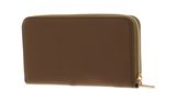 COCCINELLE Metallic Soft Zip Wallet Grainy Leather Moss Green COCCINELLE Metallic Soft Zip Wallet Grainy Leather Moss Green