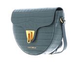 COCCINELLE Beat Croco Shiny Soft Crossover Bag Shark Grey