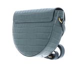 COCCINELLE Beat Croco Shiny Soft Crossover Bag Shark Grey