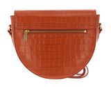 COCCINELLE Beat Croco Shiny Soft Crossbody Bag Chestnut