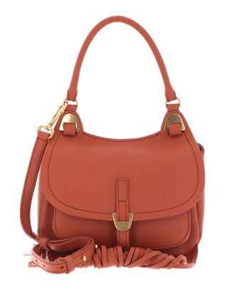 COCCINELLE Fauve Frange Handbag Chestnut