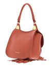 COCCINELLE Fauve Frange Handbag Chestnut