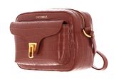 COCCINELLE Beat Croco Shiny Soft Crossover Bag Cinnamon