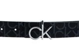 Calvin Klein CKJ Reversible Belt Giftpack W95 Black Mono / Silver