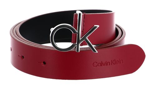 Calvin Klein Logo Belt W100 Red Currant