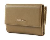 COCCINELLE Metallic Soft Wallet Grainy Leather Moss Green COCCINELLE Metallic Soft Wallet Grainy Leather Moss Green