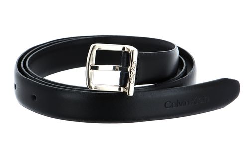 Calvin Klein Archive Square Buckle Belt W90 CK Black