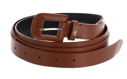 Calvin Klein Soft Neat High Waist Belt W100 Caramel