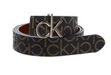 Calvin Klein Mono Mix Logo Reversible Belt 3MM W85 Brown Mono / Caramel Calvin Klein Mono Mix Logo Reversible Belt 3MM W85 Brown Mono / Caramel