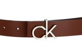Calvin Klein Mono Mix Logo Reversible Belt 3MM W85 Brown Mono / Caramel Calvin Klein Mono Mix Logo Reversible Belt 3MM W85 Brown Mono / Caramel