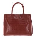 COCCINELLE Alba Croco Shiny Soft Handbag Cinnamon COCCINELLE Alba Croco Shiny Soft Handbag Cinnamon