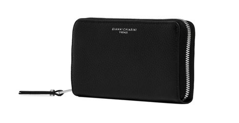 GIANNI CHIARINI Grain Wallet Nero