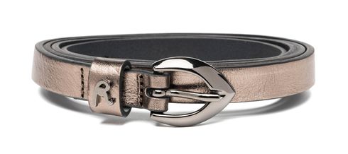 REPLAY Leather Belt W95 Lux Gun Metal