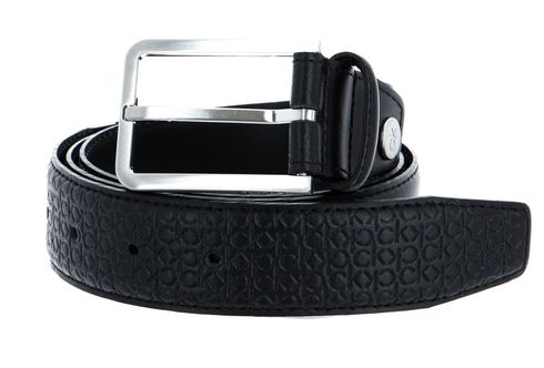 Calvin Klein Adjustable Basic Leather Belt W100 CK Black - kürzbar