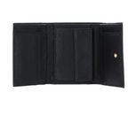 abro Leather Dalia Flap Wallet Black / Gold