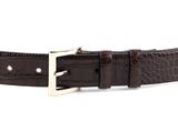 abro Leather Cocco Mali Belt W85 Dark Brown abro Leather Cocco Mali Belt W85 Dark Brown