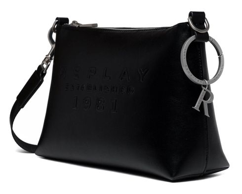 REPLAY Crossbody Bag with Zip Black