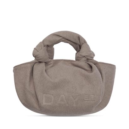 DAY ET Woolen Knotty Pouch Taupe Melange
