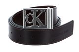 Calvin Klein CKJ Plaque Square Belt W115 Bitter Brown