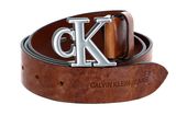Calvin Klein CKJ Mono Hardware Shadow Belt W115 Cognac
