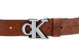 Calvin Klein CKJ Mono Hardware Shadow Belt W115 Cognac