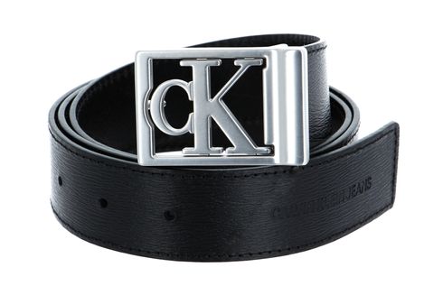 Calvin Klein CKJ Plaque Square Belt W90 Black