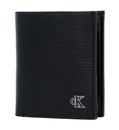Calvin Klein CKJ Enamel Plaque Trifold Black Calvin Klein CKJ Enamel Plaque Trifold Black