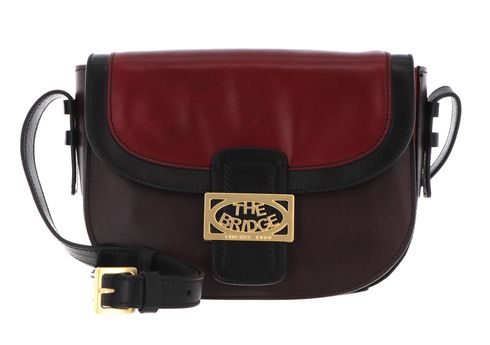 THE BRIDGE Lavina Crossbody Bag Chianti / Nero / Melanzana / Oro