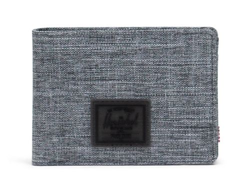 Herschel Roy Rubber RFID Wallet Raven Crosshatch / Black