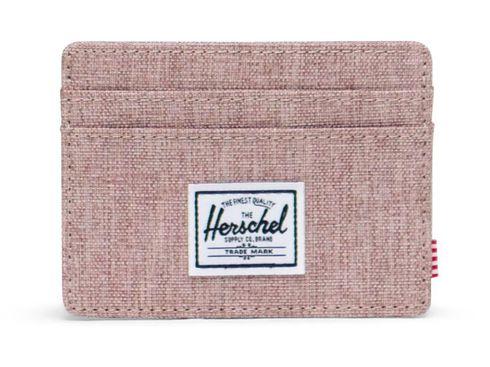 Herschel Charlie RFID Wallet Ash Rose Crosshatch