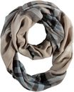 FRAAS Acrylic Snood- The FRAAS Plaid Creme FRAAS Acrylic Snood- The FRAAS Plaid Creme