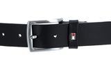 TOMMY HILFIGER New Denton Belt 3.5 W80 Black
