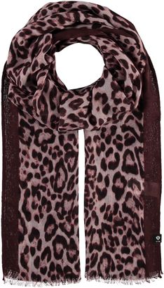 FRAAS Scarf with Animal-Print Tearose