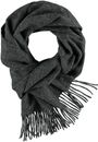 FRAAS Wool Scarf with Fringes Charcoal