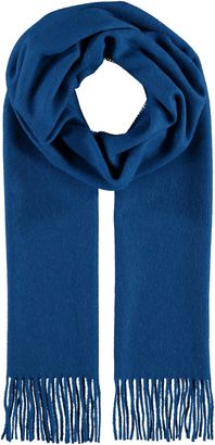 FRAAS Wool Scarf with Fringes Royal Blue