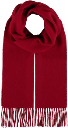 FRAAS Wool Scarf with Fringes Red