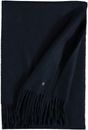 FRAAS Wool Scarf with Fringes Navy