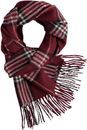 FRAAS Cashmink® Scarf with FRAAS Plaid Wine